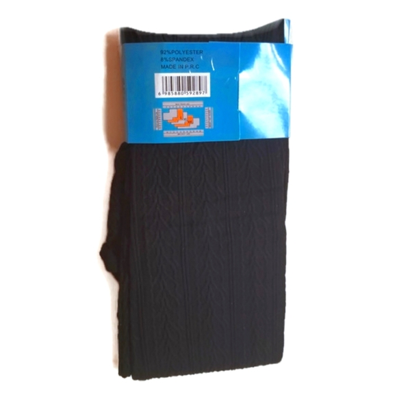 NWT Exi Black Winter Leggings Size M/L - Picture 4 of 4